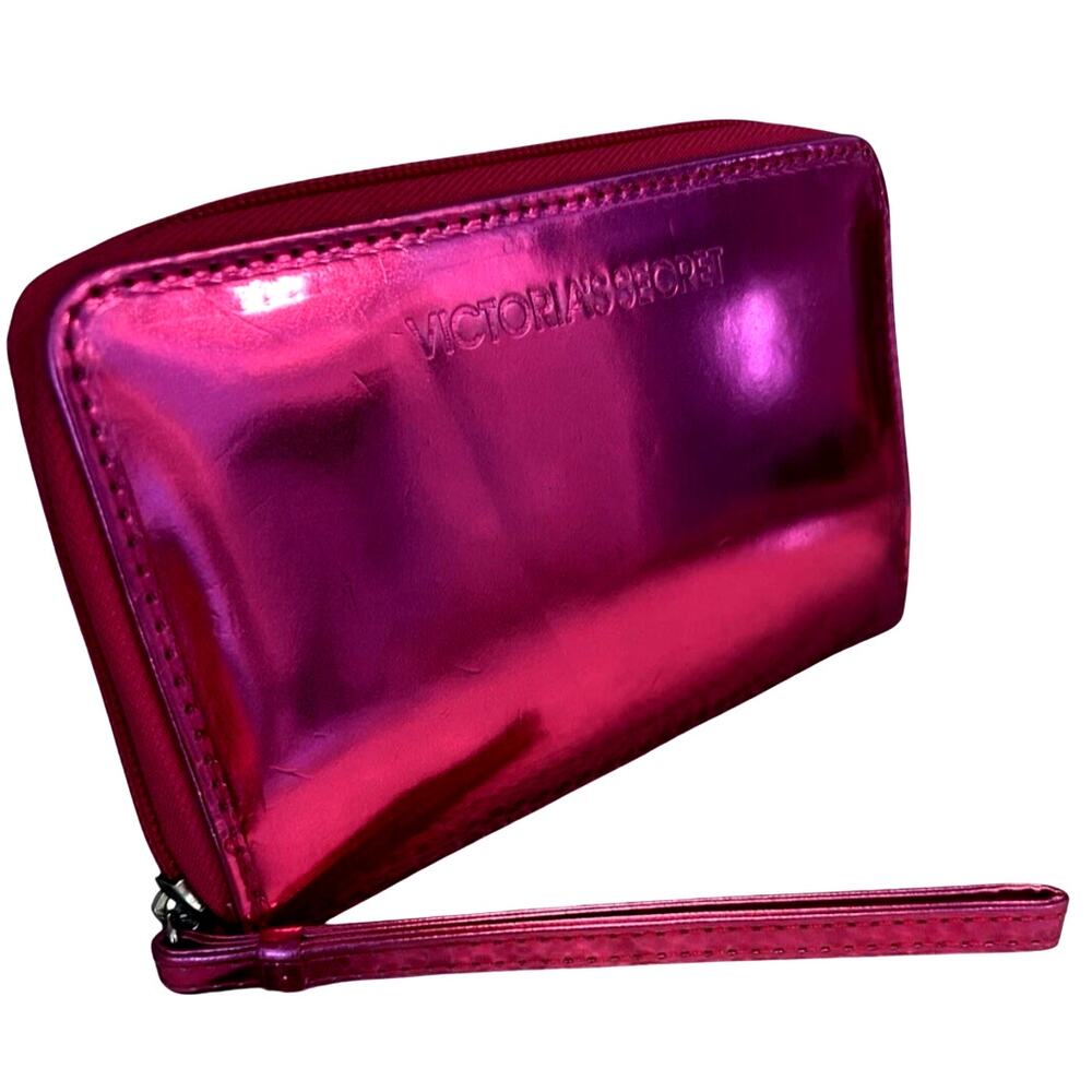 VICTORIA'S SECRET HOT PINK CLUTCH WRISTLET WALLET AND OTHER ACCESSORIES - Picture 6 of 13